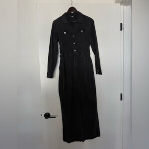 PAIGE Black Denim Jumpsuit